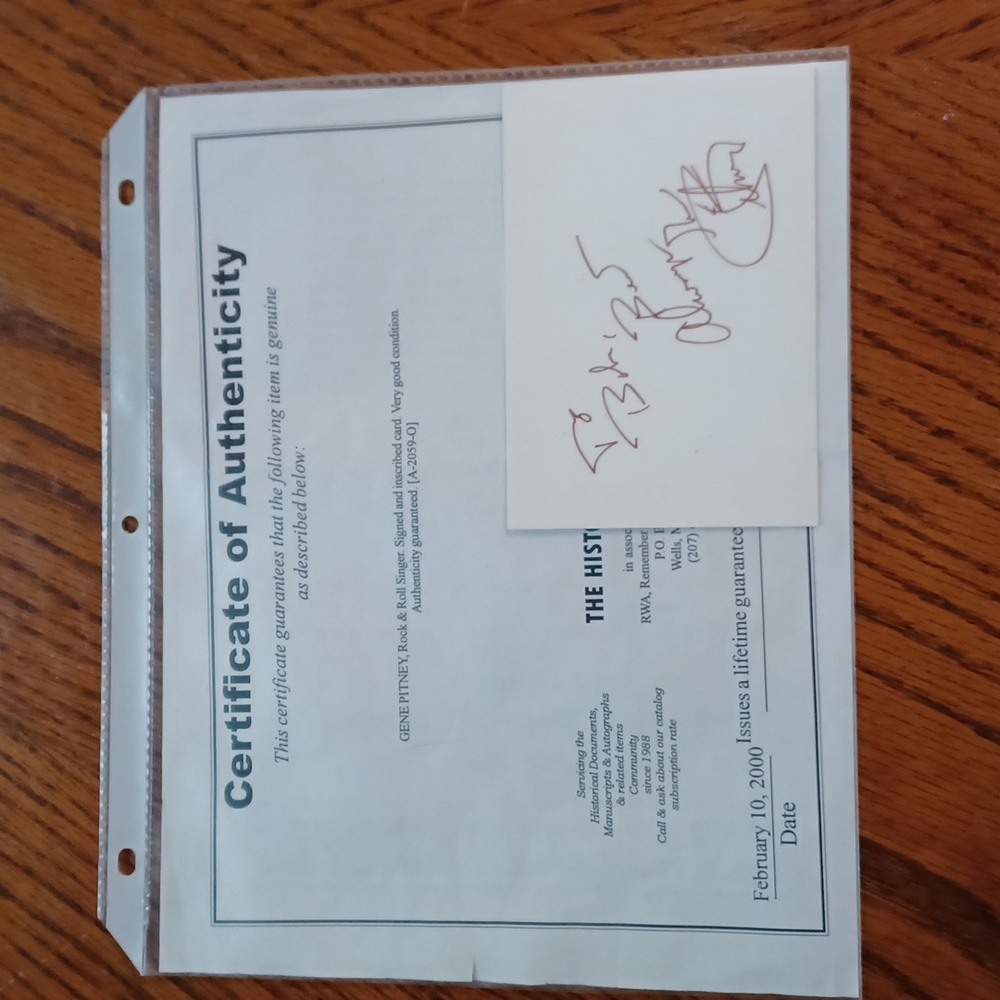 "Hall Of Fame" Autograph